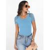 imageANRABESS Women Short Sleeve V Neck Lace Shirts Ribbed Knit Fitted Basic Tee Top 2026 Summer Casual TShirts Going Out OutfitsSky Blue
