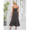 imageANRABESS Women Summer Casual Floral Printed Square Neck Sleeveless Straps Elastic Waist Slit Beach Vacation Maxi DressFloral Black