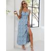 imageANRABESS Women Summer Casual Floral Printed Square Neck Sleeveless Straps Elastic Waist Slit Beach Vacation Maxi DressFloral Lake Blue