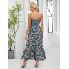 imageANRABESS Women Summer Casual Floral Printed Square Neck Sleeveless Straps Elastic Waist Slit Beach Vacation Maxi DressFloral Teal