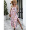 imageANRABESS Women Summer Casual Floral Printed Square Neck Sleeveless Straps Elastic Waist Slit Beach Vacation Maxi DressMulticolored Floral