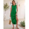 imageANRABESS Women Summer Casual Maxi Sundress Sleeveless Loose Split 2026 Trendy Tank Shirt Long Dress Beach Vacation ClothesGreen