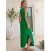 imageANRABESS Women Summer Casual Maxi Sundress Sleeveless Loose Split 2026 Trendy Tank Shirt Long Dress Beach Vacation ClothesGreen