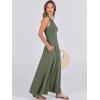 imageANRABESS Women Summer Casual Sleeveless Maxi Sundress Button Fit amp Flare ALine Flowy Long Dresses 2026 Beach OutfitsArmy Green