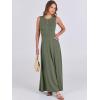 imageANRABESS Women Summer Casual Sleeveless Maxi Sundress Button Fit amp Flare ALine Flowy Long Dresses 2026 Beach OutfitsArmy Green