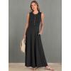 imageANRABESS Women Summer Casual Sleeveless Maxi Sundress Button Fit amp Flare ALine Flowy Long Dresses 2026 Beach OutfitsBlack
