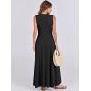 imageANRABESS Women Summer Casual Sleeveless Maxi Sundress Button Fit amp Flare ALine Flowy Long Dresses 2026 Beach OutfitsBlack