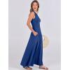 imageANRABESS Women Summer Casual Sleeveless Maxi Sundress Button Fit amp Flare ALine Flowy Long Dresses 2026 Beach OutfitsDeep Blue