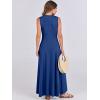 imageANRABESS Women Summer Casual Sleeveless Maxi Sundress Button Fit amp Flare ALine Flowy Long Dresses 2026 Beach OutfitsDeep Blue