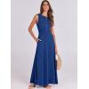 imageANRABESS Women Summer Casual Sleeveless Maxi Sundress Button Fit amp Flare ALine Flowy Long Dresses 2026 Beach OutfitsDeep Blue