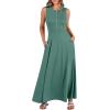 imageANRABESS Women Summer Casual Sleeveless Maxi Sundress Button Fit amp Flare ALine Flowy Long Dresses 2026 Beach OutfitsGrass