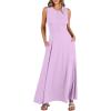 imageANRABESS Women Summer Casual Sleeveless Maxi Sundress Button Fit amp Flare ALine Flowy Long Dresses 2026 Beach OutfitsLight Purple