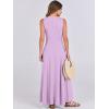 imageANRABESS Women Summer Casual Sleeveless Maxi Sundress Button Fit amp Flare ALine Flowy Long Dresses 2026 Beach OutfitsLight Purple