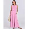 imageANRABESS Women Summer Casual Sleeveless Maxi Sundress Button Fit amp Flare ALine Flowy Long Dresses 2026 Beach OutfitsPink