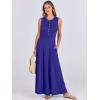 imageANRABESS Women Summer Casual Sleeveless Maxi Sundress Button Fit amp Flare ALine Flowy Long Dresses 2026 Beach OutfitsRoyal Blue