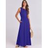 imageANRABESS Women Summer Casual Sleeveless Maxi Sundress Button Fit amp Flare ALine Flowy Long Dresses 2026 Beach OutfitsRoyal Blue