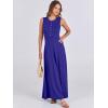 imageANRABESS Women Summer Casual Sleeveless Maxi Sundress Button Fit amp Flare ALine Flowy Long Dresses 2026 Beach OutfitsRoyal Blue