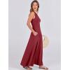imageANRABESS Women Summer Casual Sleeveless Maxi Sundress Button Fit amp Flare ALine Flowy Long Dresses 2026 Beach OutfitsWine Red
