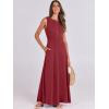 imageANRABESS Women Summer Casual Sleeveless Maxi Sundress Button Fit amp Flare ALine Flowy Long Dresses 2026 Beach OutfitsWine Red