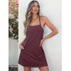 imageANRABESS Women Summer Dress 2026 Beach Vacation Outfits Tennis Athletic Workout Romper Dress Built in Shorts Travel ClothesBurgundy