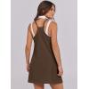 imageANRABESS Women Summer Dress 2026 Beach Vacation Outfits Tennis Athletic Workout Romper Dress Built in Shorts Travel ClothesDeep Brown