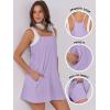 imageANRABESS Women Summer Dress 2026 Beach Vacation Outfits Tennis Athletic Workout Romper Dress Built in Shorts Travel ClothesPurple