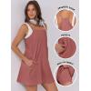 imageANRABESS Women Summer Dress 2026 Beach Vacation Outfits Tennis Athletic Workout Romper Dress Built in Shorts Travel ClothesRust Red