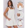 imageANRABESS Women Summer Dress 2026 Beach Vacation Outfits Tennis Athletic Workout Romper Dress Built in Shorts Travel ClothesWhite