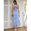 imageANRABESS Women Summer Floral Midi Dress Sleeveless Boho Flowy Smocked RuffleTulle Beach Vacation Wedding Guest Party DressesBlue Floral Purple