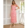 imageANRABESS Women Summer Floral Midi Dress Sleeveless Boho Flowy Smocked RuffleTulle Beach Vacation Wedding Guest Party DressesFloral Pink Rose