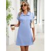 imageANRABESS Women Summer Shirt Dress Casual Short Sleeve Henley Neck Mini Shift Tunic Dresses 2026 Beach Vacation Cruise ClothesLight Blue