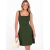 imageANRABESS Women Summer Sleeveless Square Neck Cocktail Dress 2026 ALine Casual Formal Beach Vacation Party Mini DressArmy Green