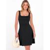 imageANRABESS Women Summer Sleeveless Square Neck Cocktail Dress 2026 ALine Casual Formal Beach Vacation Party Mini DressBlack