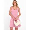 imageANRABESS Women Summer Sleeveless Square Neck Cocktail Dress 2026 ALine Casual Formal Beach Vacation Party Mini DressPink