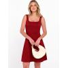 imageANRABESS Women Summer Sleeveless Square Neck Cocktail Dress 2026 ALine Casual Formal Beach Vacation Party Mini DressRed