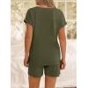 imageANRABESS Women Summer Two Piece Lounge Sets Top Matching Shorts Pajama Set 2026 Spring Casual Outfits Beach Vacation ClothesArmy Green