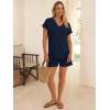 imageANRABESS Women Summer Two Piece Lounge Sets Top Matching Shorts Pajama Set 2026 Spring Casual Outfits Beach Vacation ClothesNavy Blue