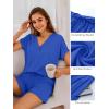 imageANRABESS Women Summer Two Piece Lounge Sets Top Matching Shorts Pajama Set 2026 Spring Casual Outfits Beach Vacation ClothesRoyal Blue