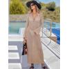 imageANRABESS Women Swimsuit Swim Crochet Cover Up Knit Bathing Suit Swimwear 2026 Summer Bodycon Beach Dress Vacation ClothesKhaki