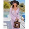 imageANRABESS Women Swimsuit Swim Crochet Cover Up Knit Bathing Suit Swimwear 2026 Summer Bodycon Beach Dress Vacation ClothesLight Purple