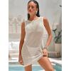 imageANRABESS Women Swimsuits Cover Up Slim Crochet Swimwear Summer Tank Little Dress Bathing Suit Vacation Beach Clothes OutfitsBeige