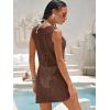 imageANRABESS Women Swimsuits Cover Up Slim Crochet Swimwear Summer Tank Little Dress Bathing Suit Vacation Beach Clothes OutfitsBrown