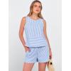 imageANRABESS Womens 2 Piece Outfits Striped Summer Casual Sleeveless Tank Top Matching Shorts Lounge Sets Beach Vacation ClothesBlue White Stripe