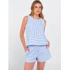 imageANRABESS Womens 2 Piece Outfits Striped Summer Casual Sleeveless Tank Top Matching Shorts Lounge Sets Beach Vacation ClothesBlue White Stripe
