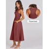 imageANRABESS Womens 2026 Summer Casual Maxi Dress A line Tiered Flowy Short Sleeve Crewneck T Shirt Beach Travel Long DressesBrick Red