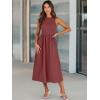 imageANRABESS Womens 2026 Summer Casual Maxi Dress A line Tiered Flowy Short Sleeve Crewneck T Shirt Beach Travel Long DressesBrick Red