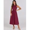 imageANRABESS Womens 2026 Summer Casual Maxi Dress A line Tiered Flowy Short Sleeve Crewneck T Shirt Beach Travel Long DressesBurgundy