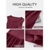 imageANRABESS Womens 2026 Summer Casual Maxi Dress A line Tiered Flowy Short Sleeve Crewneck T Shirt Beach Travel Long DressesBurgundy