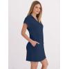 imageANRABESS Womens 2026 Summer Collared V Neck Tshirt Dress Casual Cap Sleeve Spring Mini Vacation Dresses with PocketsNavy Blue