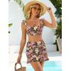 imageANRABESS Womens High Waisted Bikini Skirt Set Built in Buttom Two Piece Swimsuits 2026 Summer Beach Bathing Suit SwimwearBlack Multi Floral